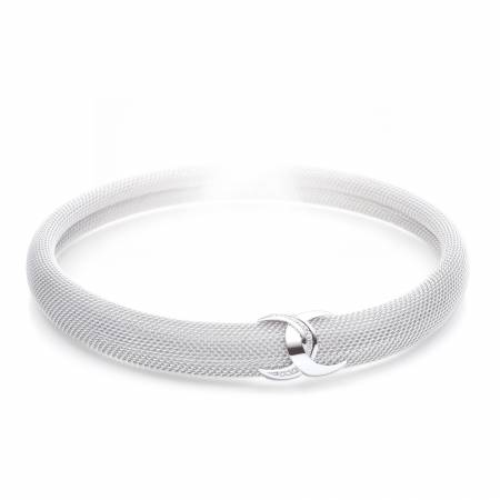 Brillanthalsreif Milanaise silver, 32907
