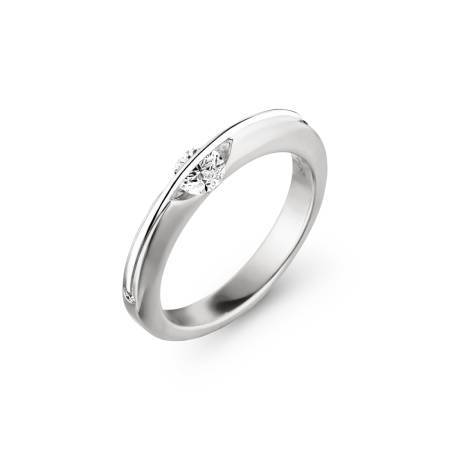 518 L1001 32 wg, 1 Brillant mit mit 0,31ct Gvvs, 2 Brillanten zus. 0,02ct Gif