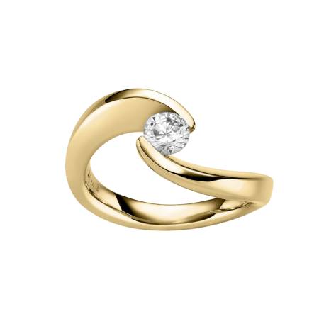 Brillantring in Gelbgold