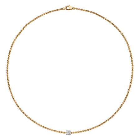 89003CX_BB_G_XBX_043, Fope Aria Halskette, Gelbgold, 43 cm