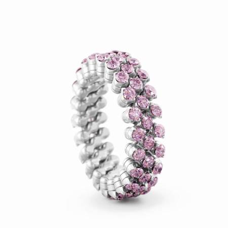 RMS 3F2 WG PS, Multisize, pinke Saphire 0,02 ct, Weißgold