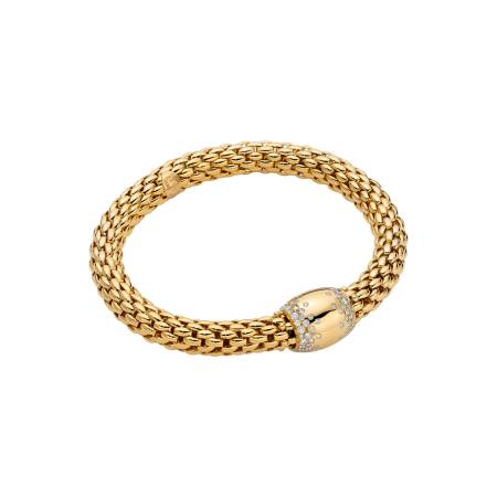 Fope Love Nest Flex'it Armband, 45214BX_BB_G_XGX_00M, Größe M  / 1,07 ct, 120 Brillanten, Breite 7,25 mm 