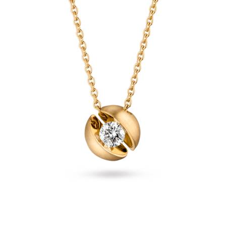 114 CALL2 30, Calla Anhänger, Gelbgold, 0,30ct