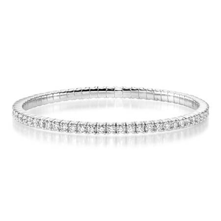 Stretcharmband, WG, 4,8 ct., 61-1042571-1000