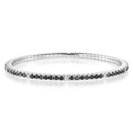 Stretcharmband, WG, Gr. S, 2,5 ct., 61-1042571-8000