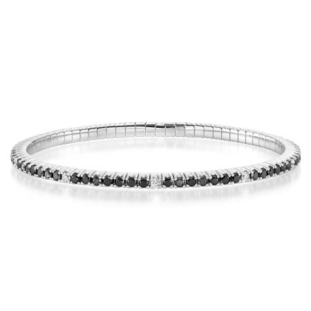 Stretcharmband, WG, Gr. L, 3,5 ct., 61-1042471-8000