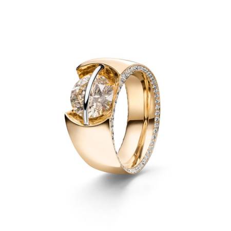 L1090 gg Liberté Ring, ab 0,50ct