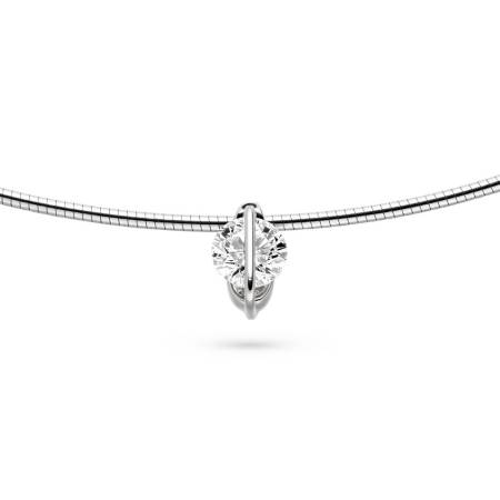 L1002 wg, Brillant Halsreif Liberté, Brillant mit 0,70ct Fvs2, 1 Brillant mit 0,01ct Gif, 514-514LN00270OFJ