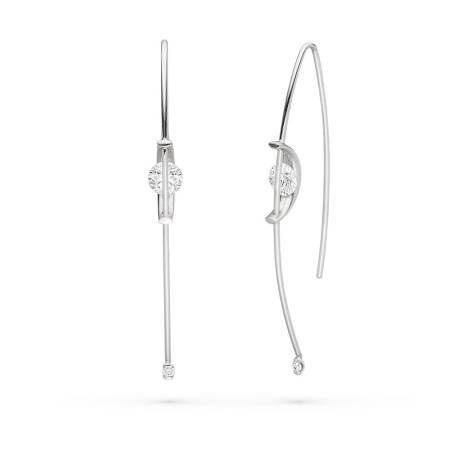 517 L1055 20 wg, 2 Brillanten zus. 0,425ct Gsi1, 2 Brillanten zus. 0,03ct Gif 