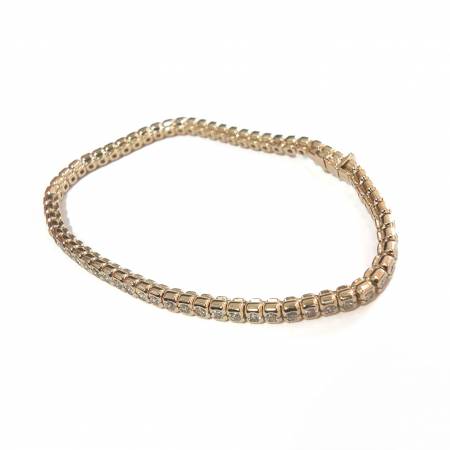 Leo Wittwer, Tennisarmband 3,20 G/VS, Gelbgold 750, 60-0804870-1000