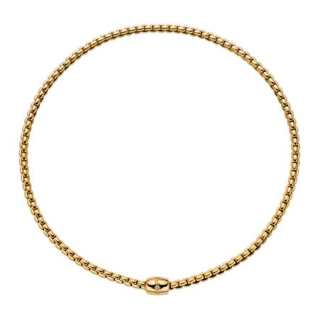 07F01CX_BB_G_XGX_040, Eka Flex'it-Halskette, Gelbgold, 40 cm