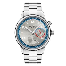 NOMOS  Club Sport neomatik Weltzeit silber, 791