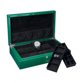 Beco Green Uhrensammlerbox für 8 Uhren und 2 Schmuckfächer