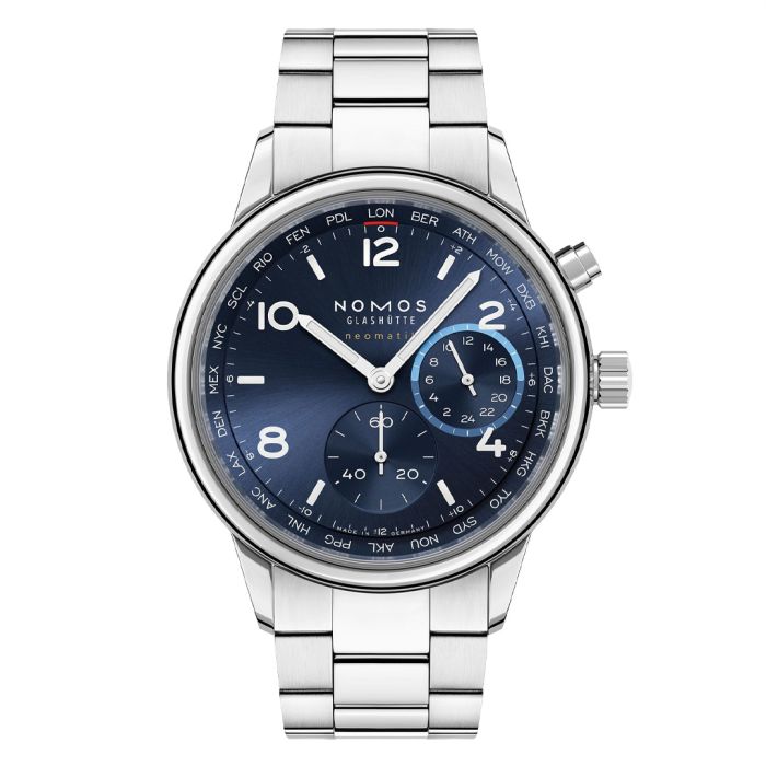 NOMOS Club Sport neomatik Weltzeit blau, 790