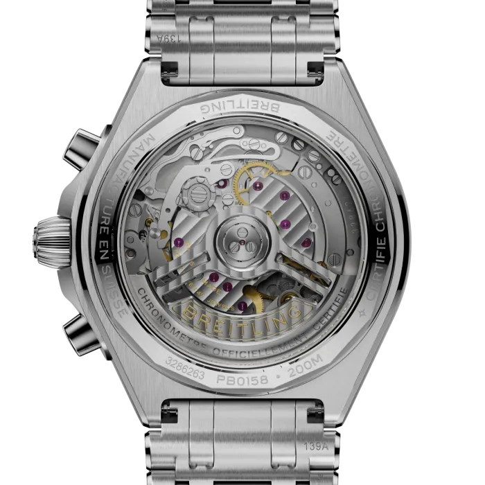 Manufakturwerk Breitling B01 der BREITLING Chronomat B01 Chronograph 42 PB0158101C1A1