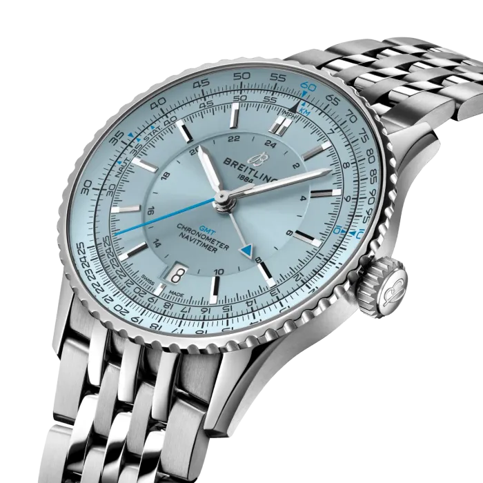 BREITLING Navitimer Automatic GMT 41, A32310171C1A1, seitliche Ansicht
