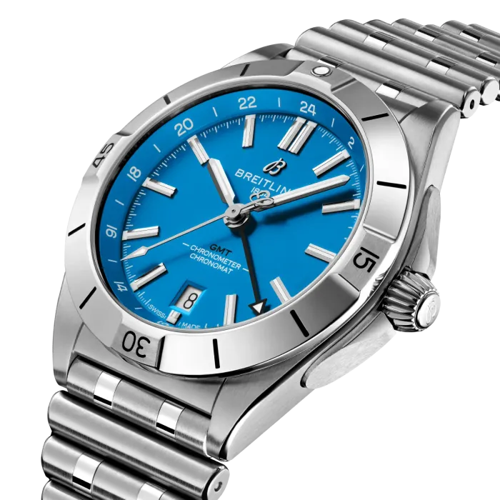 BREITLING Chronomat Automatic GMT 40 NFL Carolina Panthers Edition, A32398E11C1A1