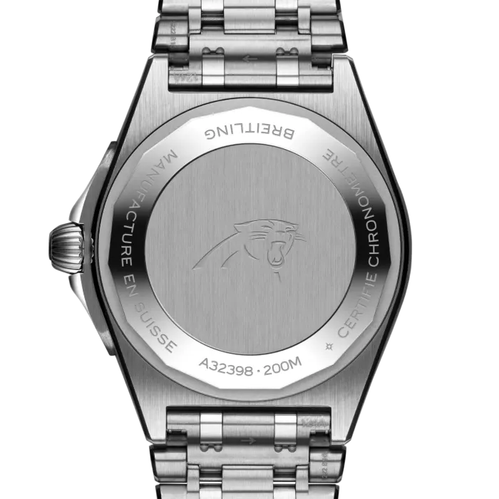 BREITLING Chronomat Automatic GMT 40 NFL Carolina Panthers Edition, A32398E11C1A1