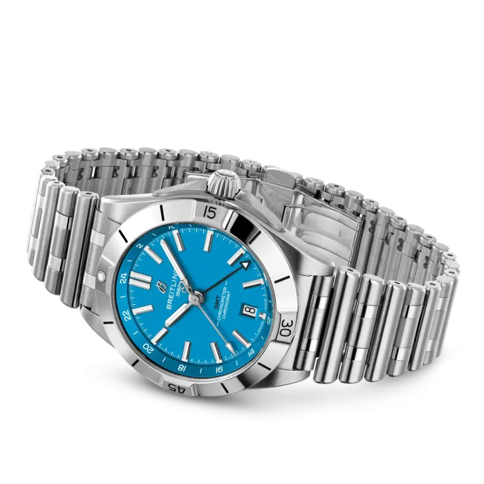 BREITLING Chronomat Automatic GMT 40 NFL Carolina Panthers Edition, A32398E11C1A1