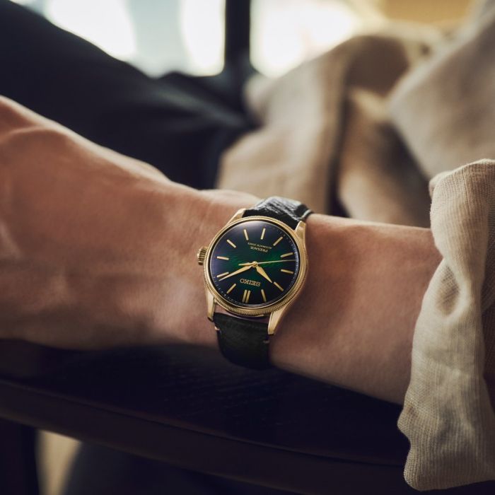 Wristshot der Seiko Presage Classic Series „Tradman’s Bonsai“, HCC009J1