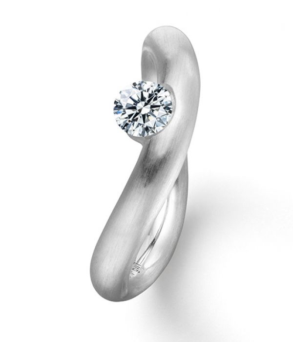 Diamantring La Luna in Weißgold
