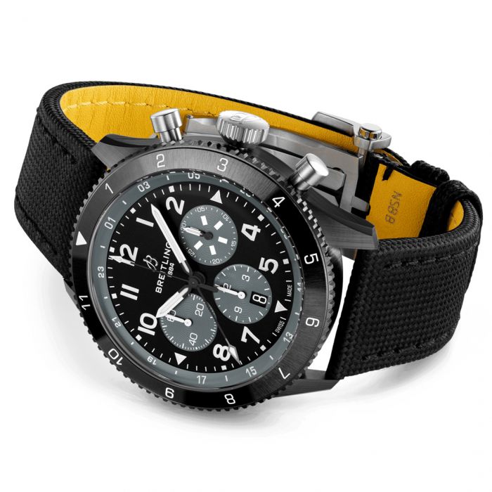 BREITLING Super AVI B04 Chronograph GMT 46 Mosquito Night Figther, SB04451A1B1X1