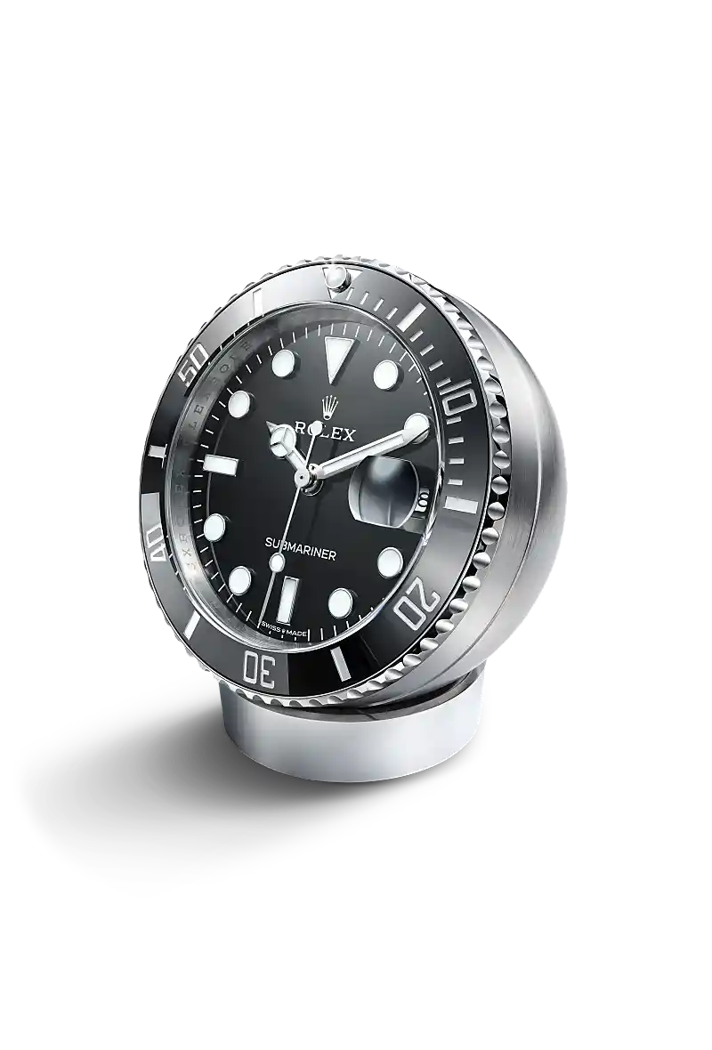 Rolex Submariner Date Tischuhr in Edelstahl, C909010LN-0001 bei Juwelier Hermann Schmidt