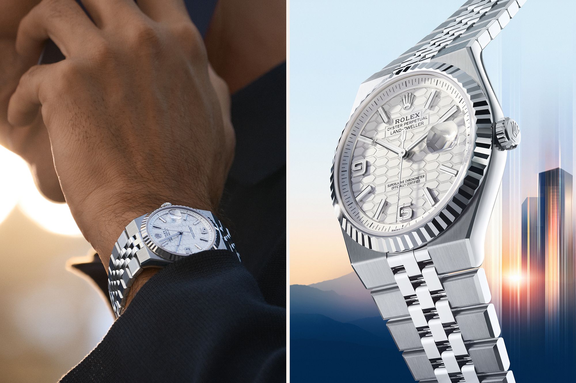 Rolex Land Dweller am Handgelenk