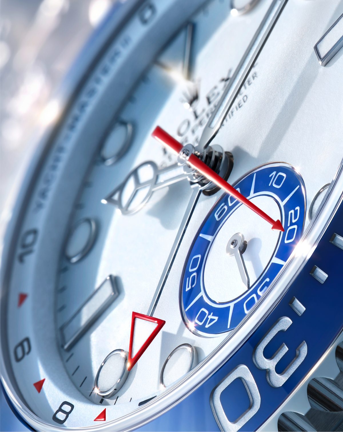 Zifferblatt und graduierter Höhenring