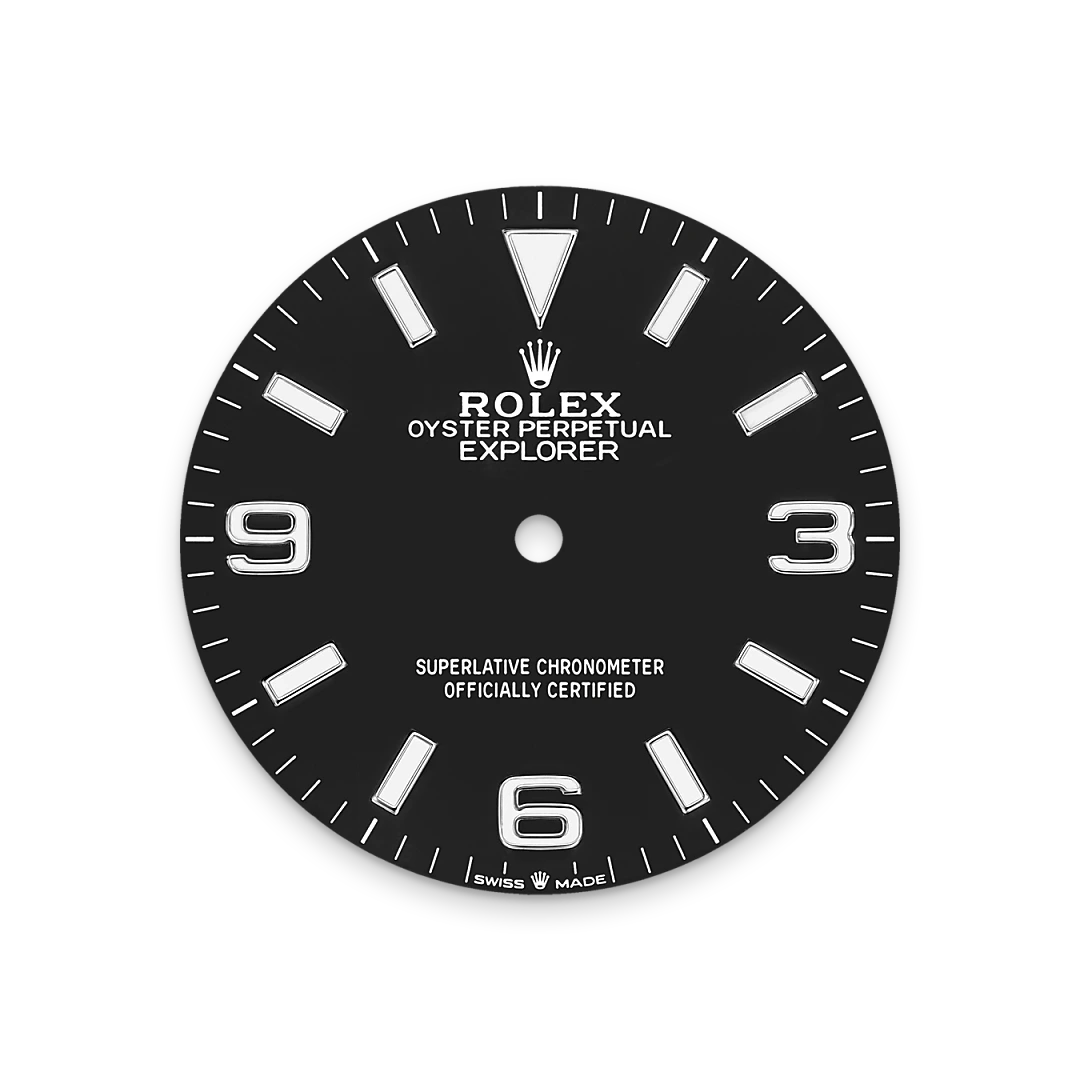 Rolex Explorer 36, Schwarzes Zifferblatt