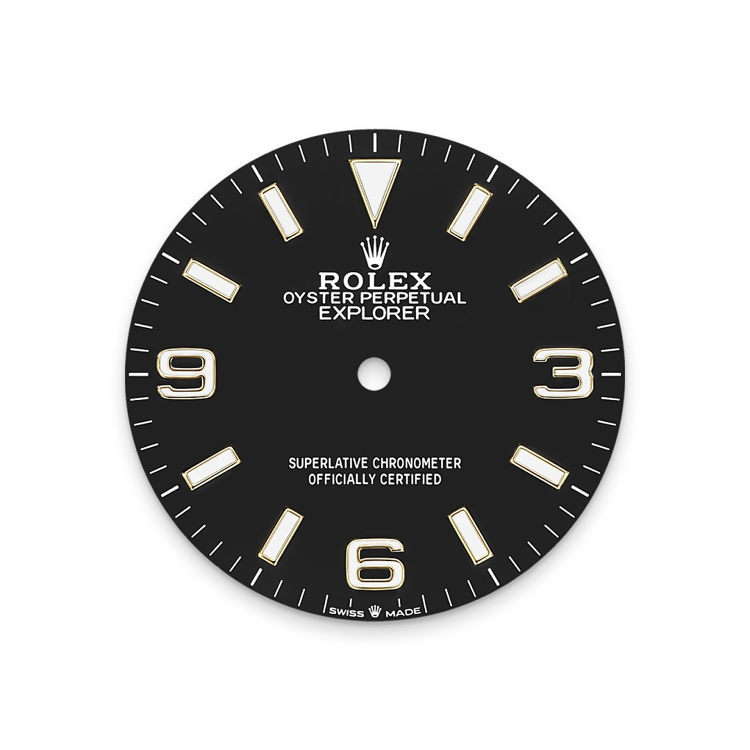 Rolex Explorer 36, Schwarzes Zifferblatt