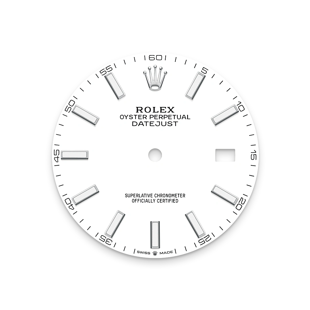 Rolex Datejust 41, Weißes Zifferblatt