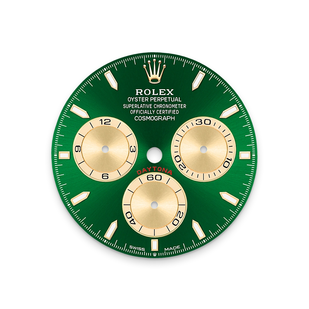 Rolex Cosmograph Daytona, Zifferblatt in strahlend Grün