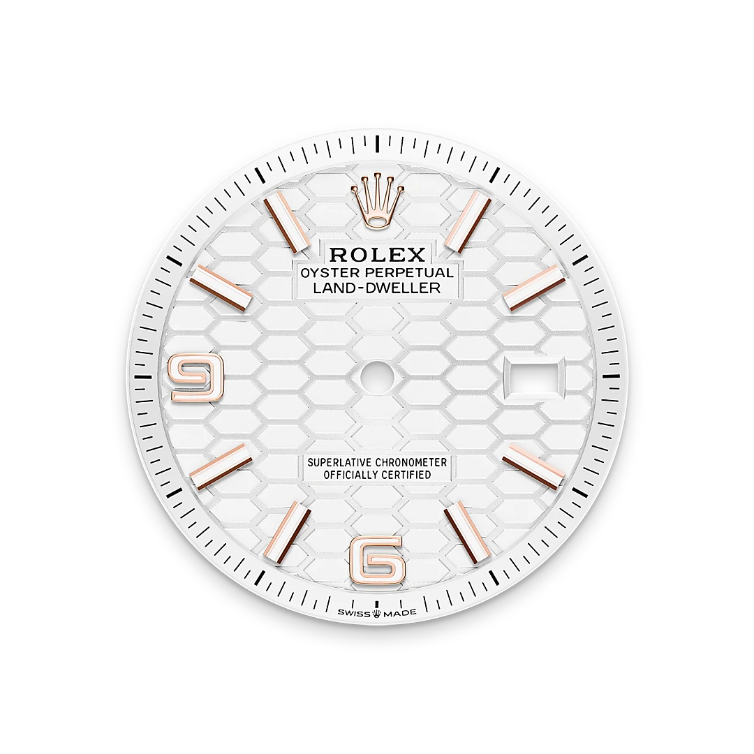 Rolex Land-Dweller 36, Tiefweißes Zifferblatt