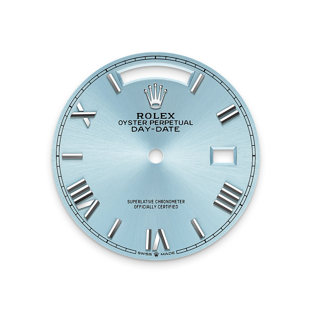 Rolex Day-Date 36, Eisblaues Zifferblatt