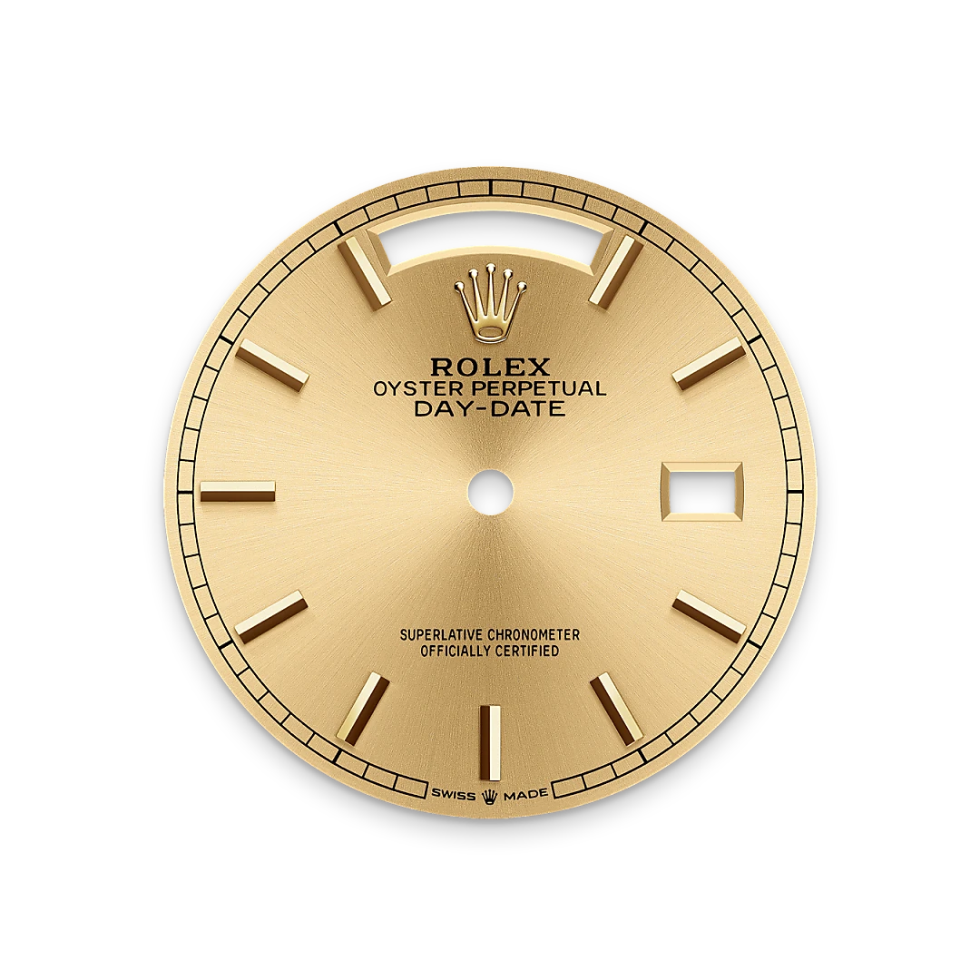 Rolex Day-Date 36, Champagner­farbenes Zifferblatt