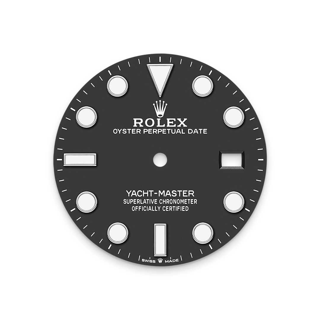Rolex Yacht-Master 42, Tiefschwarzes Zifferblatt