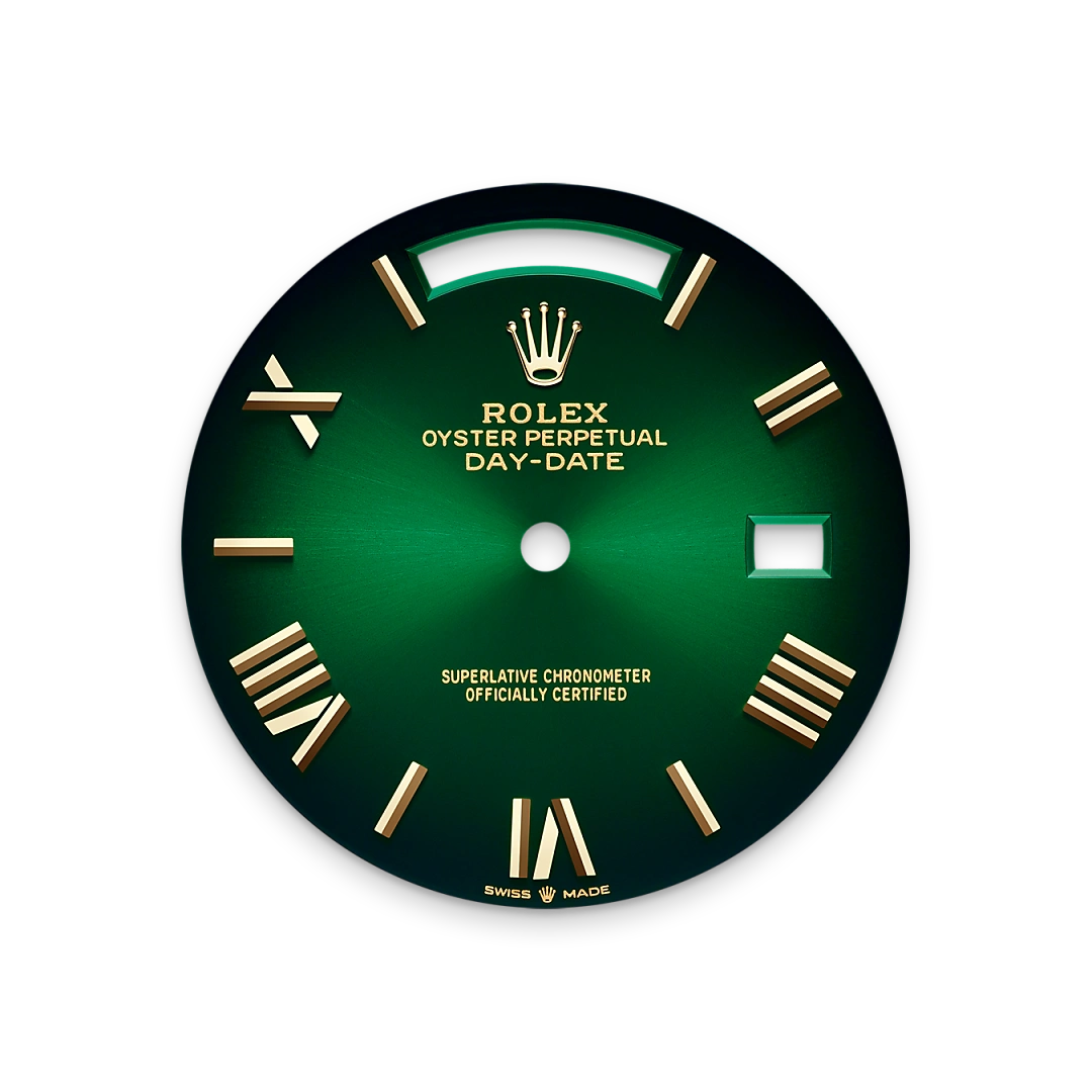 Rolex Day-Date 40, Zifferblatt in Grün ombré