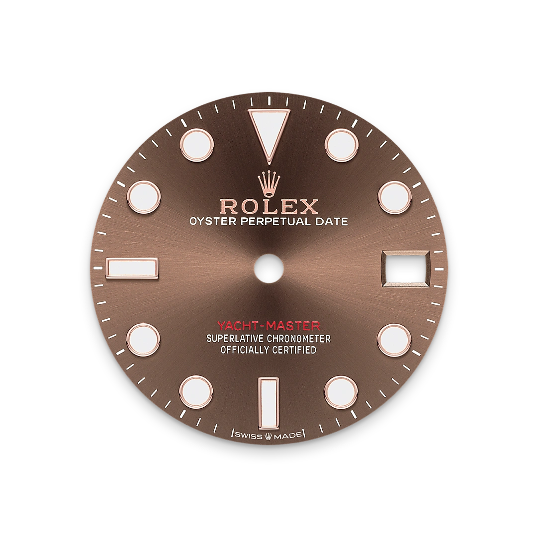 Rolex Yacht-Master 37, Schokoladen­­farbenes Zifferblatt