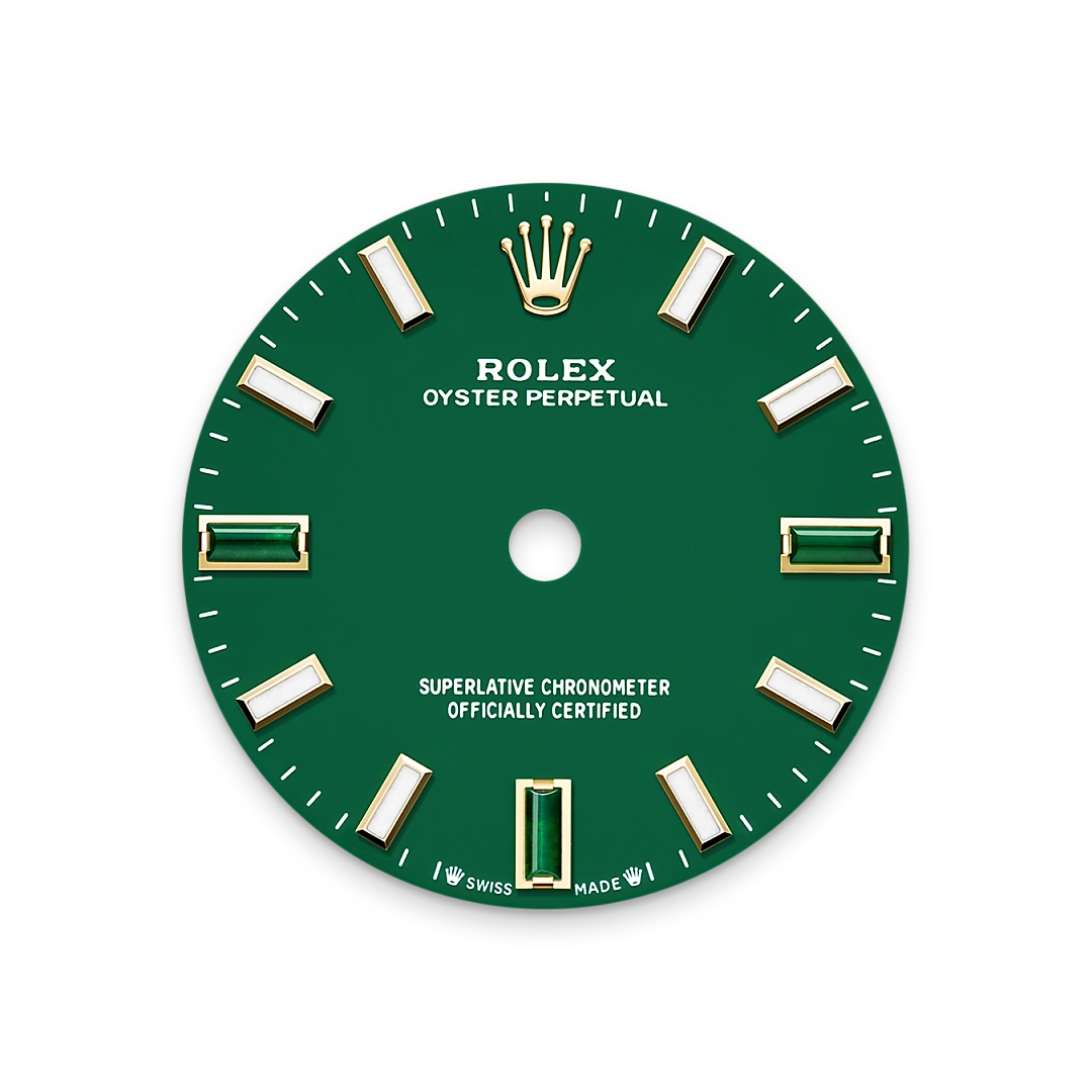 Rolex Oyster Perpetual 28, Zifferblatt in Green stone