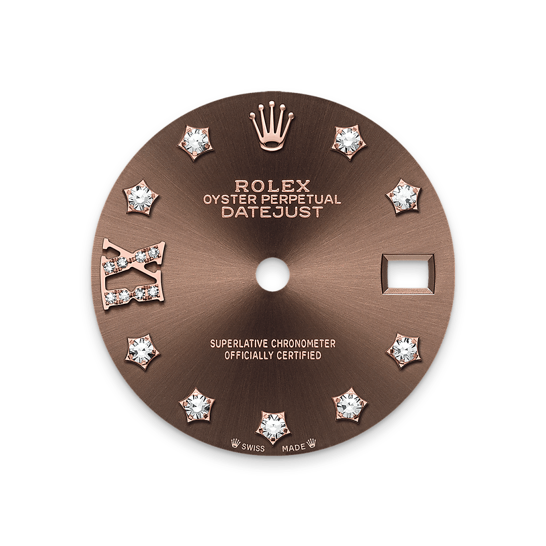 Rolex Lady-Datejust, Schokoladen­­farbenes Zifferblatt