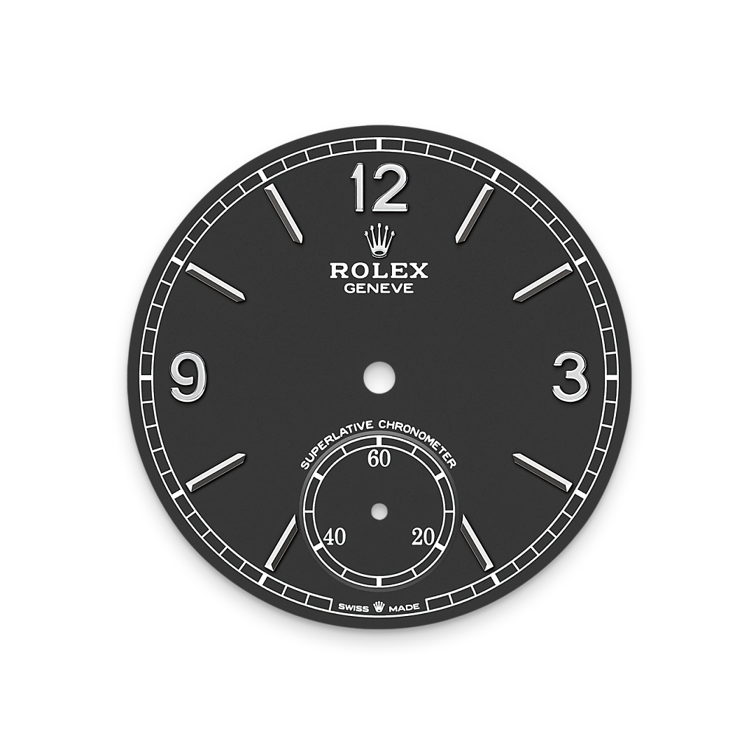 Rolex 1908, Tiefschwarzes Zifferblatt