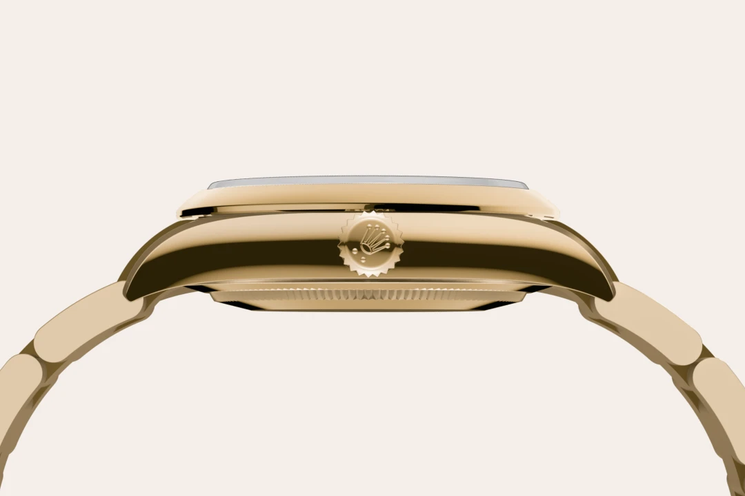 Rolex Oyster Perpetual 34, 18 Karat Gelbgold
