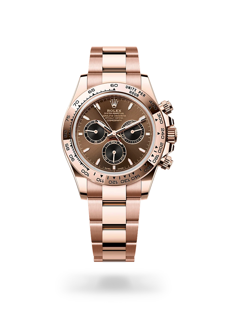 Rolex Cosmograph Daytona, Kratzfestes Saphirglas, Oyster-Band (dreireihig), massive Elemente